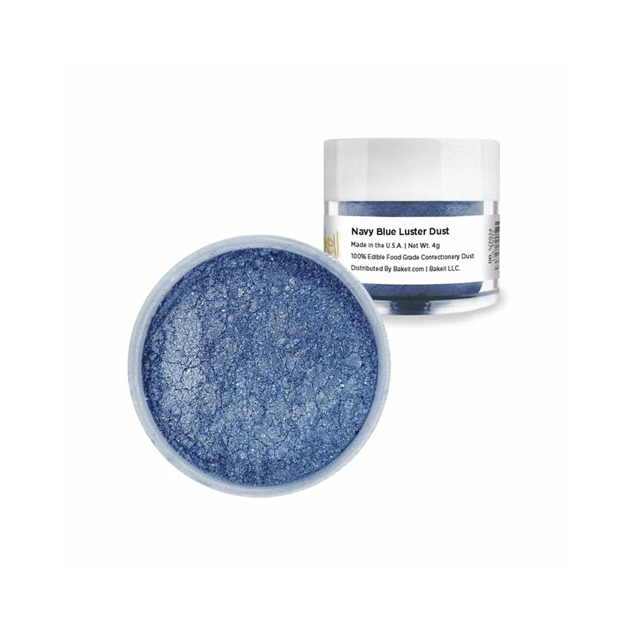 4 Gram Edible Shimmer Navy Blue Luster Dust Kosher Certified for Gumpaste and Cake Topping